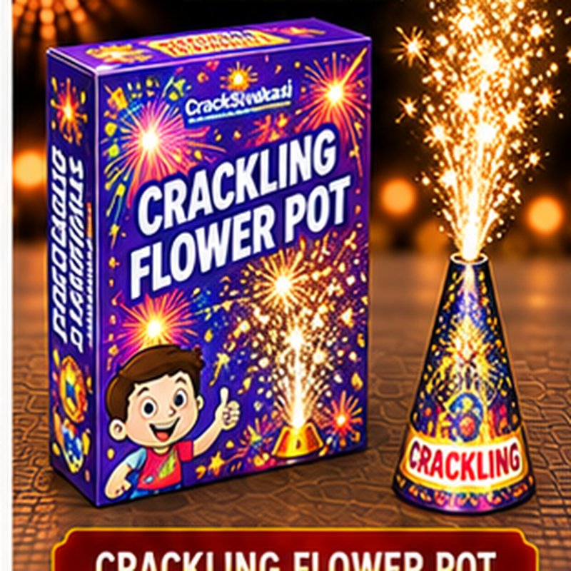 Crackling Flower Pot