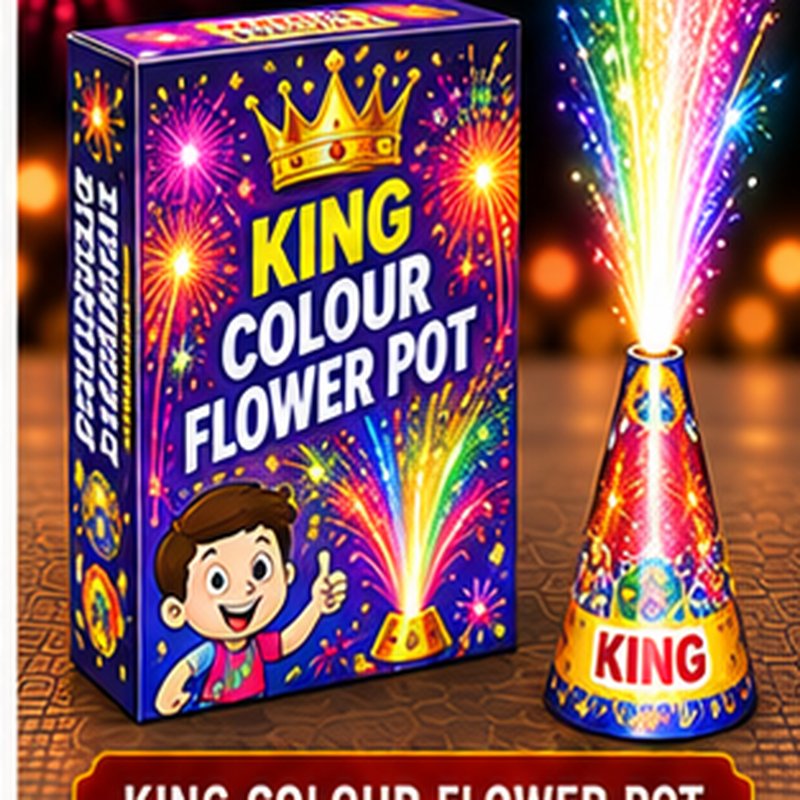 King Colour Flower Pot